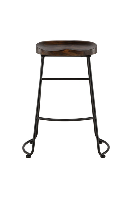 Ozark Barhocker - schwarz/Stahl - Barhocker - ALVAHOME