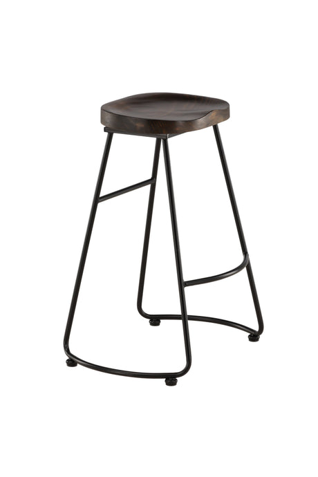 Ozark Barhocker - schwarz/Stahl - Barhocker - ALVAHOME