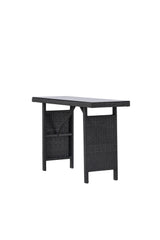 Padova Outdoor - Beistelltisch - schwarz/Weidengeflecht - Outdoor - Beistelltische - ALVAHOME