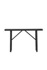 Padova Outdoor - Beistelltisch - schwarz/Weidengeflecht - Outdoor - Beistelltische - ALVAHOME