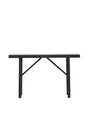 Padova Outdoor - Beistelltisch - schwarz/Weidengeflecht - Outdoor - Beistelltische - ALVAHOME