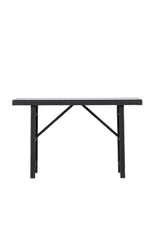Padova Outdoor - Beistelltisch - schwarz/Weidengeflecht - Outdoor - Beistelltische - ALVAHOME