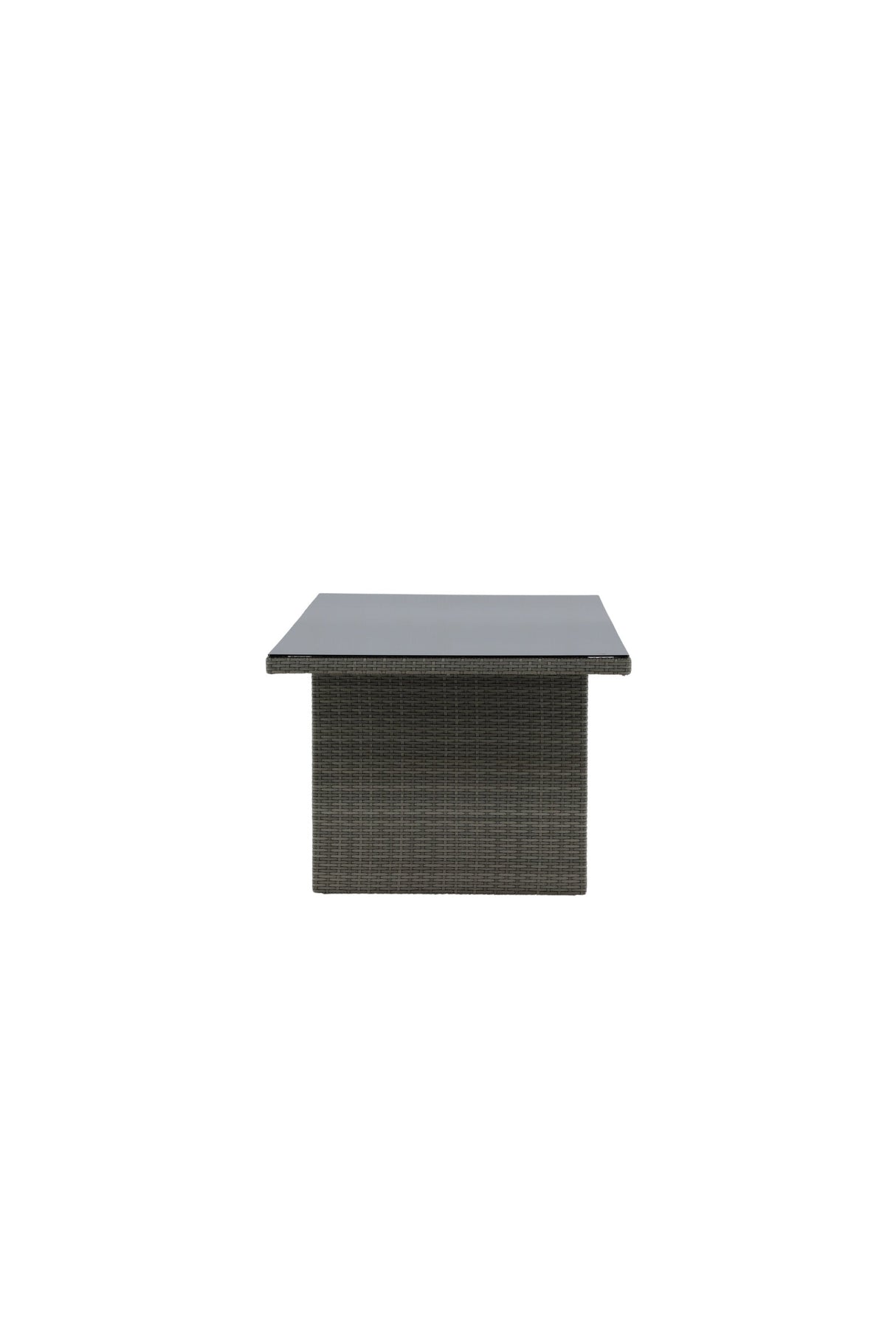 Padova Outdoor - Esstisch rechteckig - grau/Weidengeflecht - Outdoor - Esstische (rechteckig) - ALVAHOME