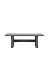 Padova Outdoor - Esstisch rechteckig - grau/Weidengeflecht - Outdoor - Esstische (rechteckig) - ALVAHOME