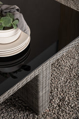 Padova Outdoor - Esstisch rechteckig - grau/Weidengeflecht - Outdoor - Esstische (rechteckig) - ALVAHOME
