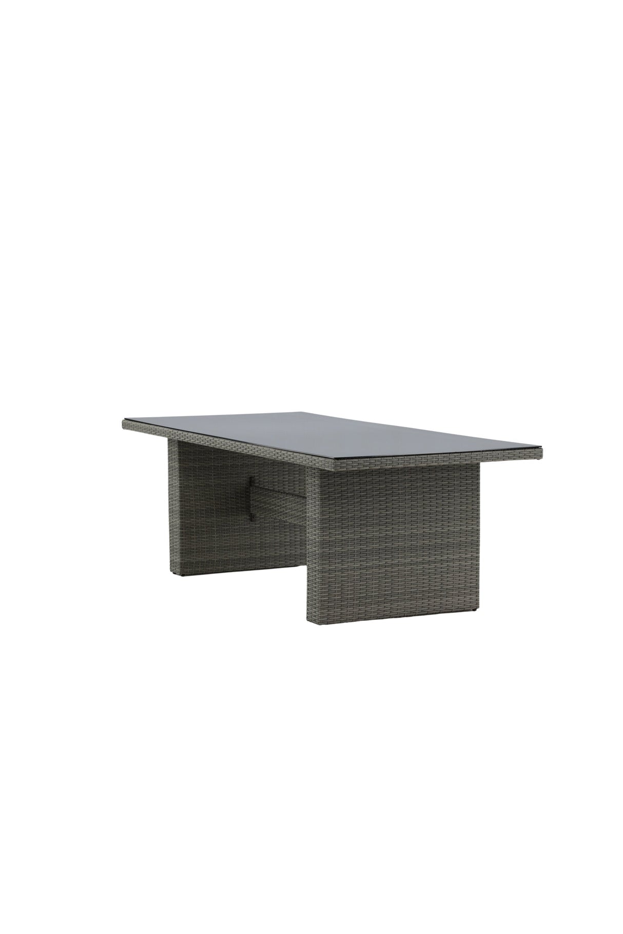 Padova Outdoor - Esstisch rechteckig - grau/Weidengeflecht - Outdoor - Esstische (rechteckig) - ALVAHOME