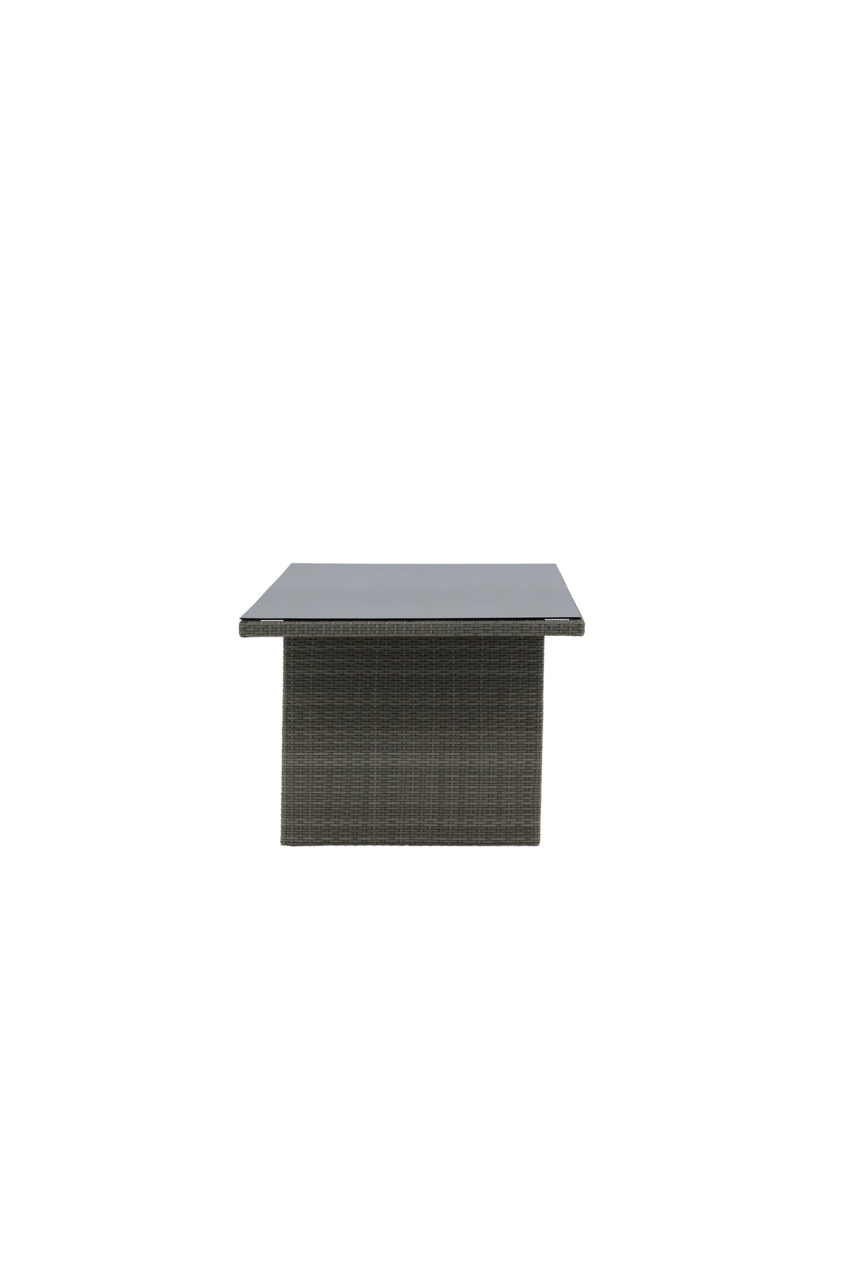 Padova Outdoor - Esstisch rechteckig - grau/Weidengeflecht - Outdoor - Esstische (rechteckig) - ALVAHOME