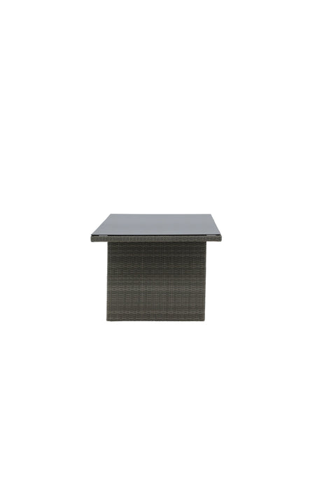Padova Outdoor - Esstisch rechteckig - grau/Weidengeflecht - Outdoor - Esstische (rechteckig) - ALVAHOME