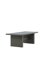 Padova Outdoor - Esstisch rechteckig - grau/Weidengeflecht - Outdoor - Esstische (rechteckig) - ALVAHOME