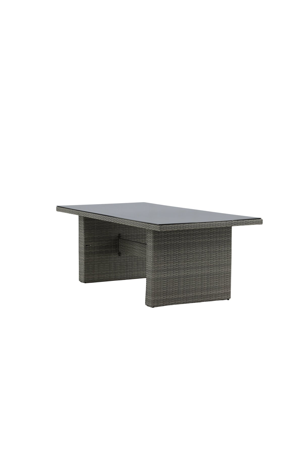 Padova Outdoor - Esstisch rechteckig - grau/Weidengeflecht - Outdoor - Esstische (rechteckig) - ALVAHOME
