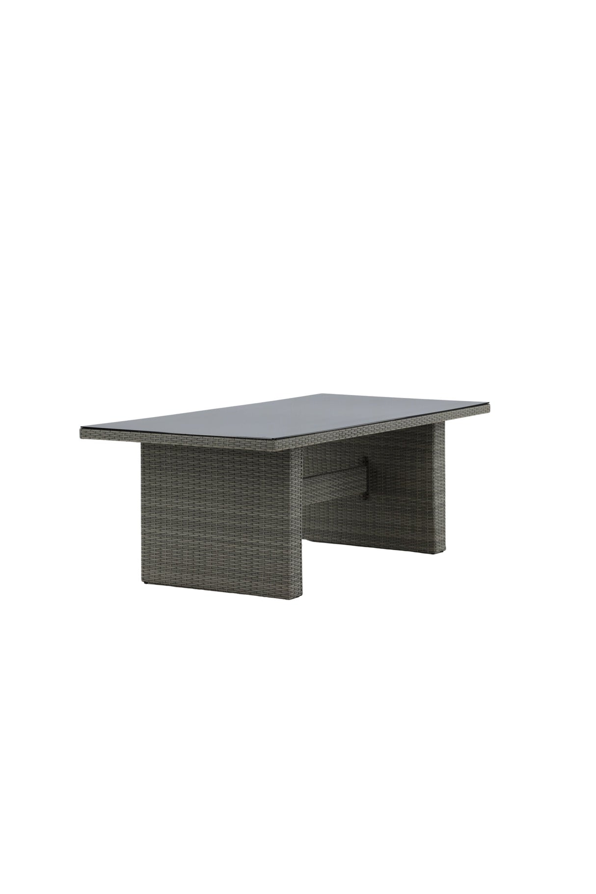 Padova Outdoor - Esstisch rechteckig - grau/Weidengeflecht - Outdoor - Esstische (rechteckig) - ALVAHOME