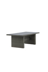 Padova Outdoor - Esstisch rechteckig - grau/Weidengeflecht - Outdoor - Esstische (rechteckig) - ALVAHOME