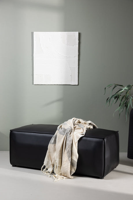 Palermo Pouf - schwarz/MDF - Ottomane / Poufs - ALVAHOME