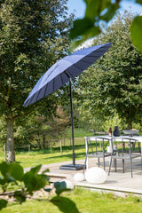 Palmetto Sonnenschirm - blau/Polyester - Sonnenschirme - ALVAHOME