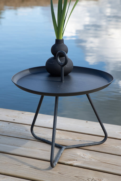 Pamplona Outdoor - Beistelltisch - schwarz/Stahl - Outdoor - Beistelltische - ALVAHOME