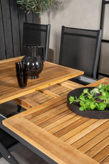 Panama Outdoor - Esstisch rechteckig - schwarz/Aluminum - Outdoor - Esstische (rechteckig) - ALVAHOME