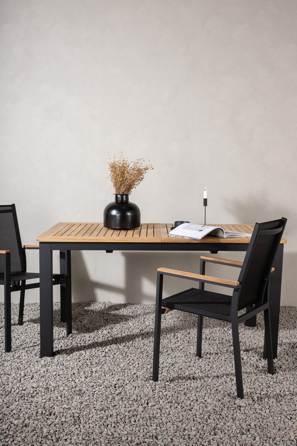 Panama Outdoor - Esstisch rechteckig - schwarz/Aluminum - Outdoor - Esstische (rechteckig) - ALVAHOME