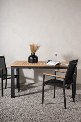 Panama Outdoor - Esstisch rechteckig - schwarz/Aluminum - Outdoor - Esstische (rechteckig) - ALVAHOME