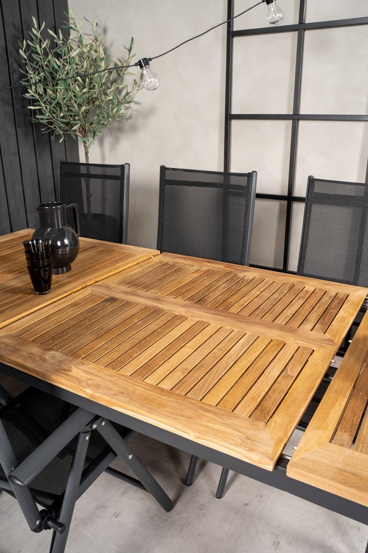Panama Outdoor - Esstisch rechteckig - schwarz/Aluminum - Outdoor - Esstische (rechteckig) - ALVAHOME