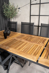 Panama Outdoor - Esstisch rechteckig - schwarz/Aluminum - Outdoor - Esstische (rechteckig) - ALVAHOME