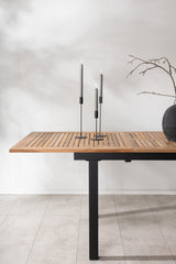 Panama Outdoor - Esstisch rechteckig - schwarz/Aluminum - Outdoor - Esstische (rechteckig) - ALVAHOME