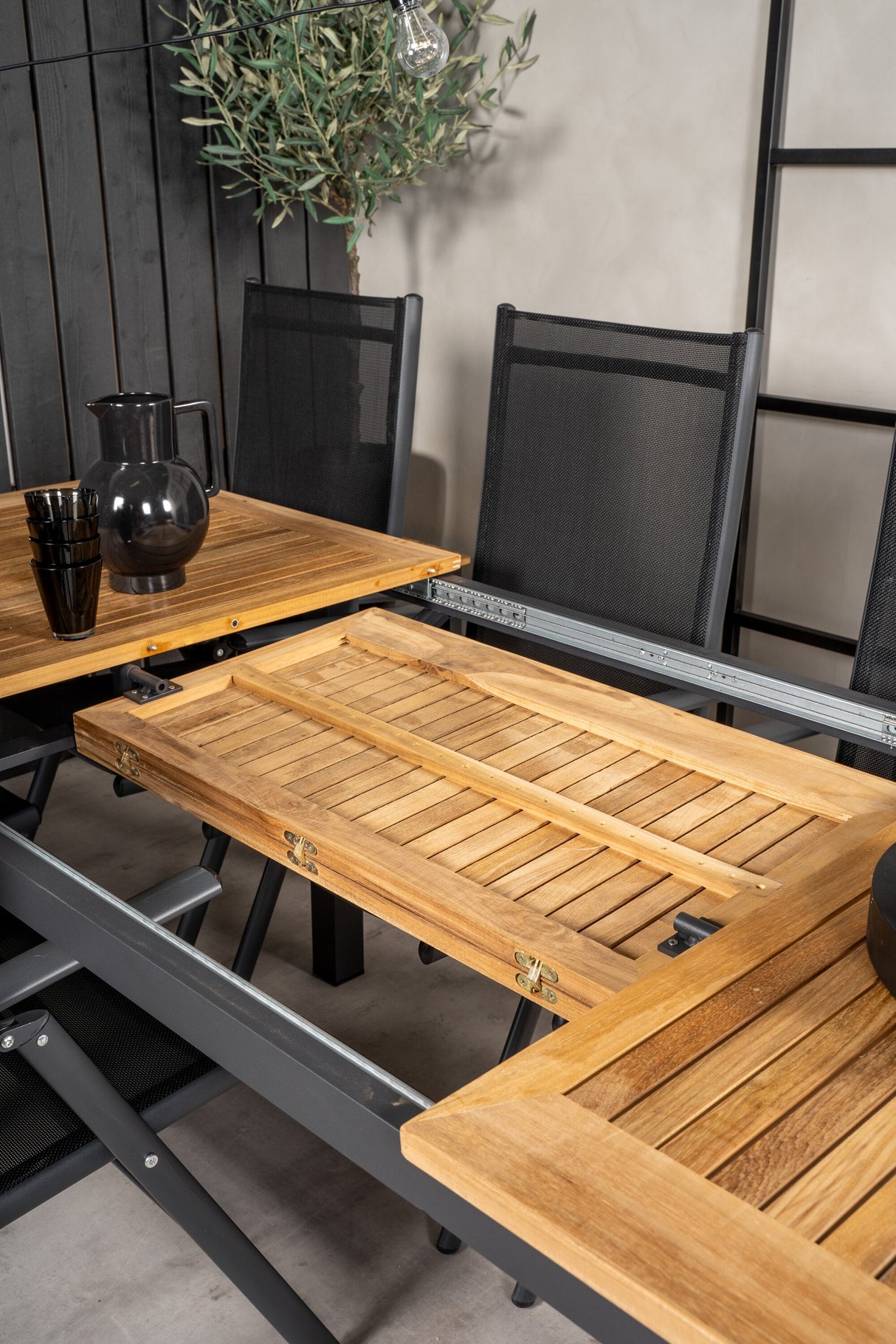 Panama Outdoor - Esstisch rechteckig - schwarz/Aluminum - Outdoor - Esstische (rechteckig) - ALVAHOME