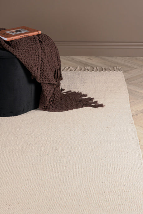 Panipat Wohnzimmerteppich - beige/Baumwolle - Wohnzimmerteppiche - ALVAHOME