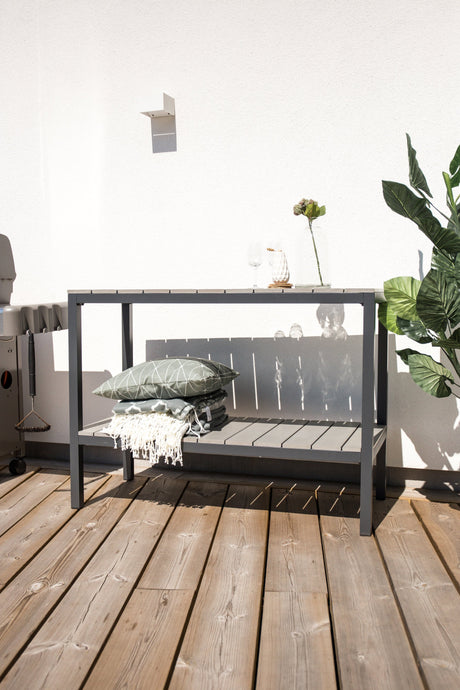 Parma Outdoor - Beistelltisch - grau/Aluminum - Outdoor - Beistelltische - ALVAHOME