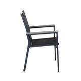 Parma Outdoor - Essstuhl - schwarz/Textilien - Outdoor - Essstühle - ALVAHOME
