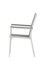 Parma Outdoor - Essstuhl - weiß/Aluminum - Outdoor - Essstühle - ALVAHOME