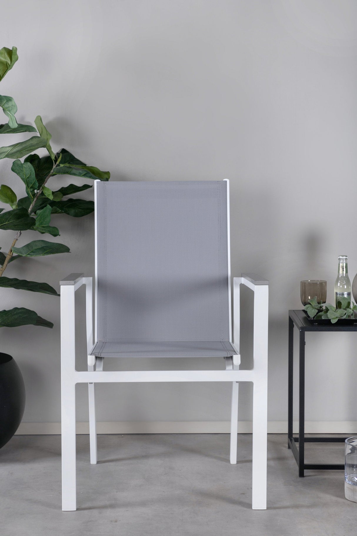 Parma Outdoor - Essstuhl - weiß/Aluminum - Outdoor - Essstühle - ALVAHOME