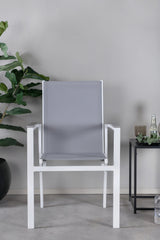 Parma Outdoor - Essstuhl - weiß/Aluminum - Outdoor - Essstühle - ALVAHOME
