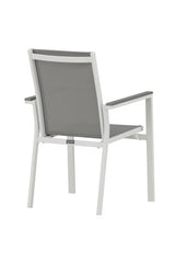 Parma Outdoor - Essstuhl - weiß/Aluminum - Outdoor - Essstühle - ALVAHOME