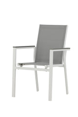 Parma Outdoor - Essstuhl - weiß/Aluminum - Outdoor - Essstühle - ALVAHOME