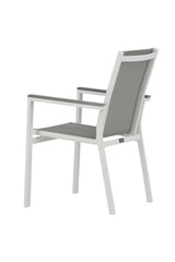Parma Outdoor - Essstuhl - weiß/Aluminum - Outdoor - Essstühle - ALVAHOME