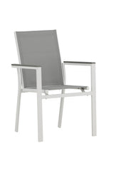 Parma Outdoor - Essstuhl - weiß/Aluminum - Outdoor - Essstühle - ALVAHOME