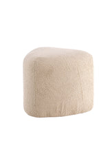 Peg Pouf - beige/Polyester - Teddy - Ottomane / Poufs - ALVAHOME