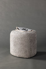 Peg Pouf - grau/Bouclé - Ottomane / Poufs - ALVAHOME