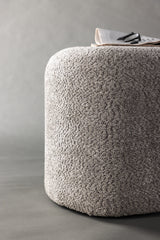 Peg Pouf - grau/Bouclé - Ottomane / Poufs - ALVAHOME