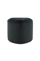 Peg Pouf - schwarz/Polyester - Samt - Ottomane / Poufs - ALVAHOME