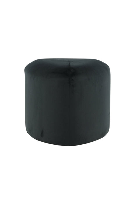 Peg Pouf - schwarz/Polyester - Samt - Ottomane / Poufs - ALVAHOME