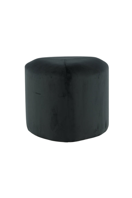 Peg Pouf - schwarz/Polyester - Samt - Ottomane / Poufs - ALVAHOME