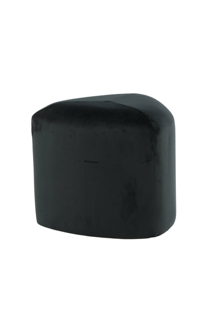 Peg Pouf - schwarz/Polyester - Samt - Ottomane / Poufs - ALVAHOME