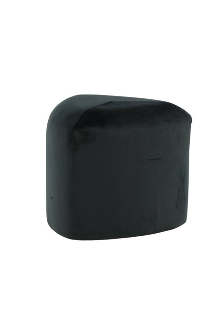 Peg Pouf - schwarz/Polyester - Samt - Ottomane / Poufs - ALVAHOME