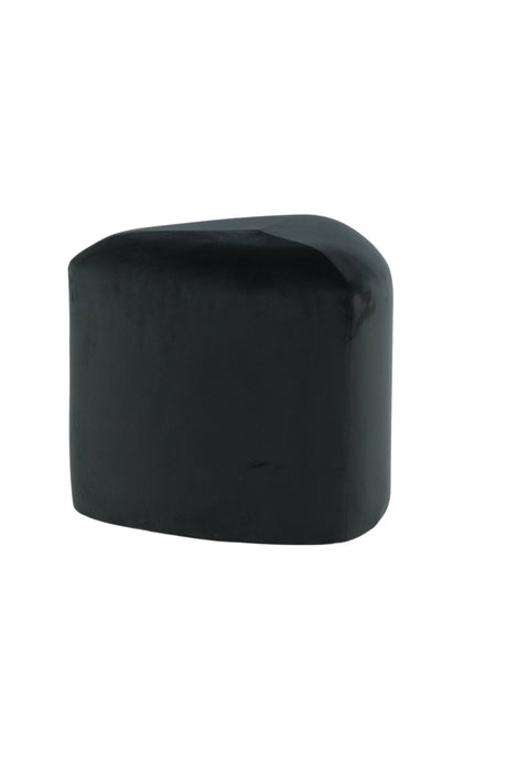 Peg Pouf - schwarz/Polyester - Samt - Ottomane / Poufs - ALVAHOME