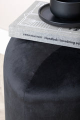 Peg Pouf - schwarz/Polyester - Samt - Ottomane / Poufs - ALVAHOME