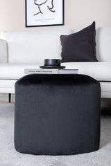 Peg Pouf - schwarz/Polyester - Samt - Ottomane / Poufs - ALVAHOME