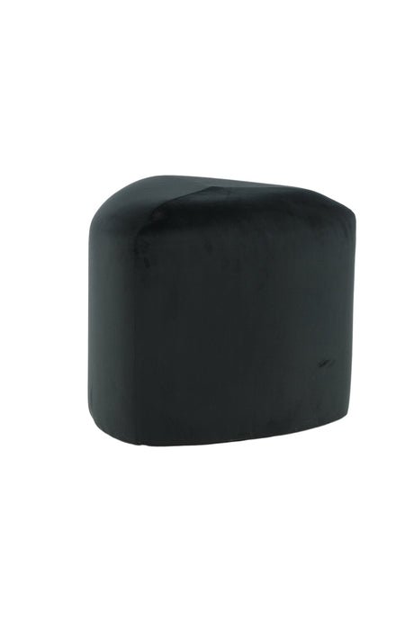 Peg Pouf - schwarz/Polyester - Samt - Ottomane / Poufs - ALVAHOME