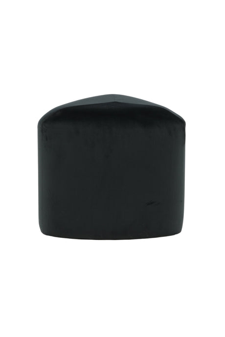 Peg Pouf - schwarz/Polyester - Samt - Ottomane / Poufs - ALVAHOME
