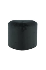 Peg Pouf - schwarz/Polyester - Samt - Ottomane / Poufs - ALVAHOME